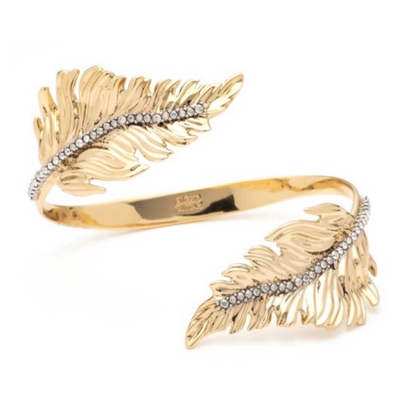 Alexis Bittar Jewelry - ALEXIS BITTAR Double Feather Bypass Cuff Bracelet